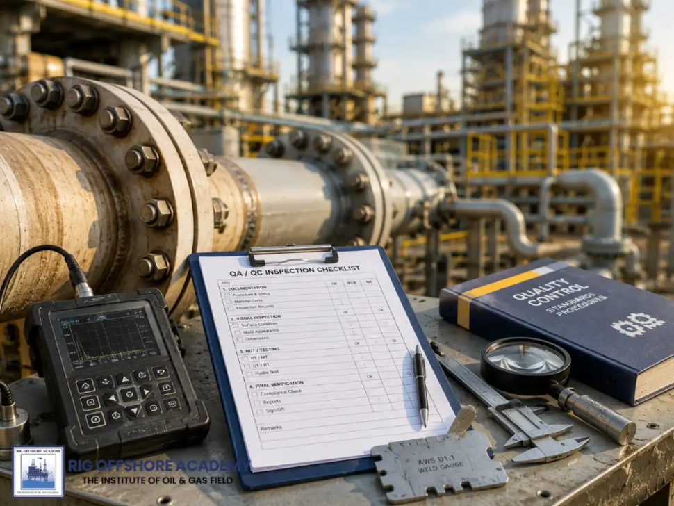 qa qc course rig offshore academy