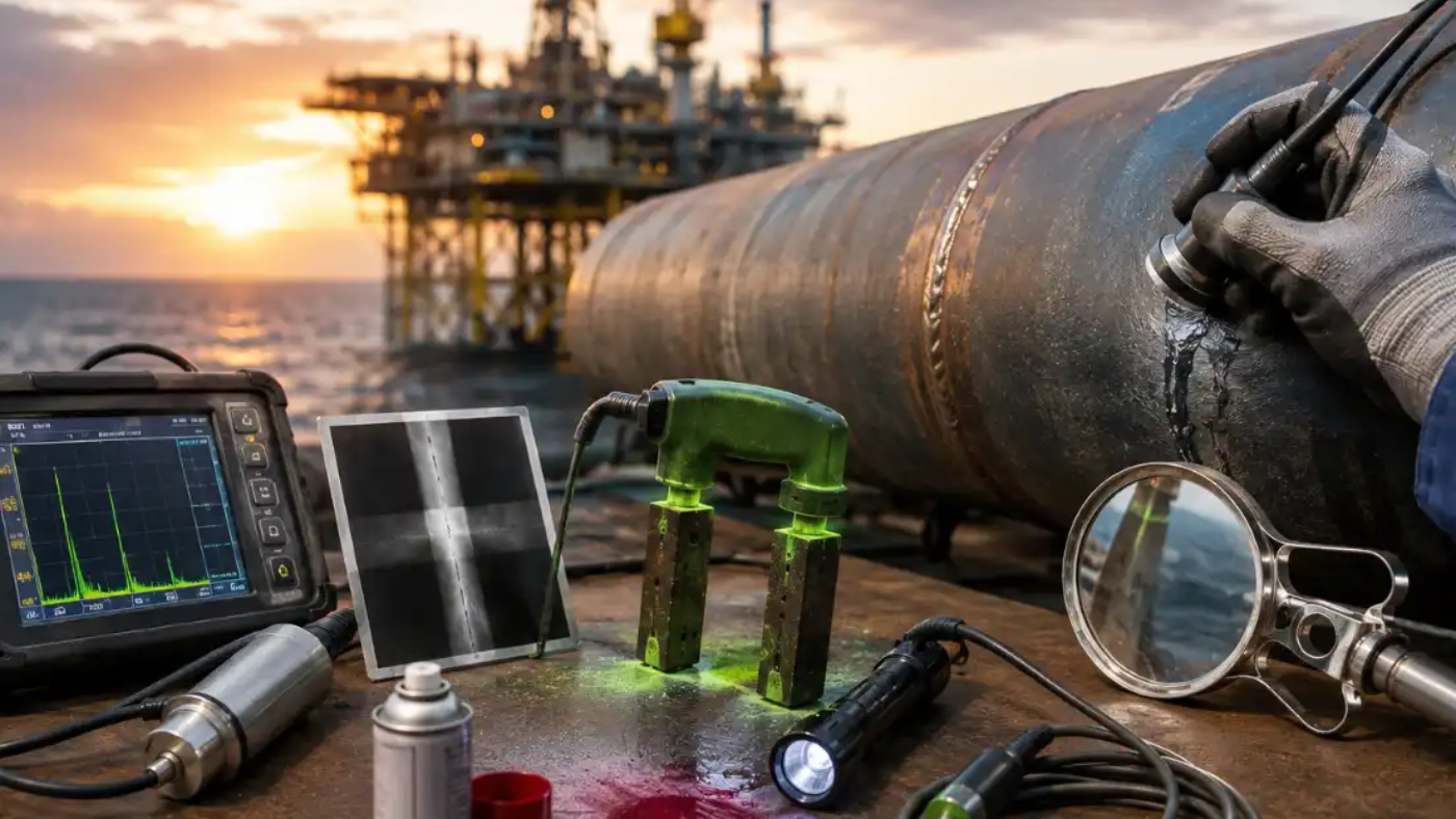 types of ndt , the rig offshore academy