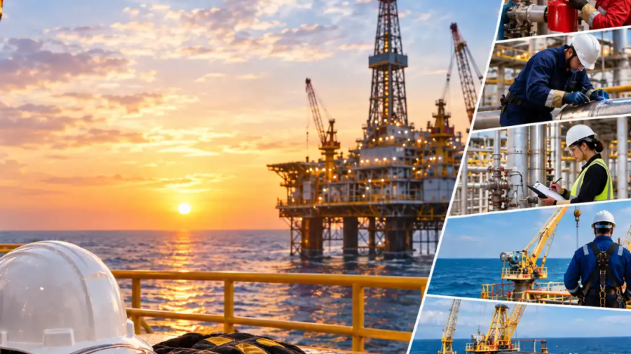 Oil and gas job opportunities on an offshore platform